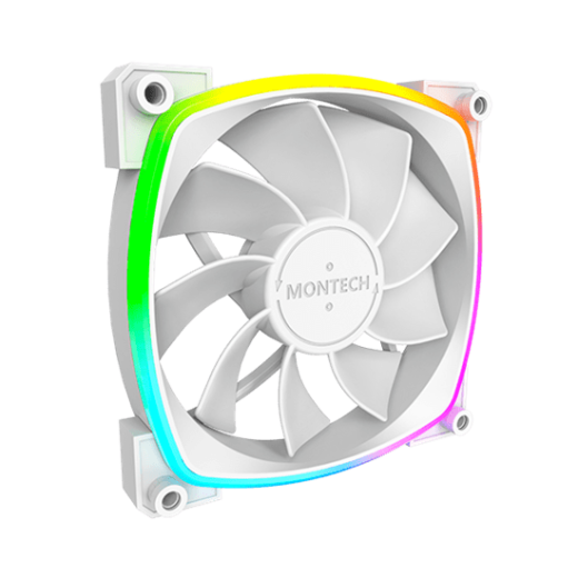 Вентилятор для корпуса Montech RX120 3 in 1 Pack (W) 3x(120x120x25mm)/800-1600RPM/59CFM/Rever Белый