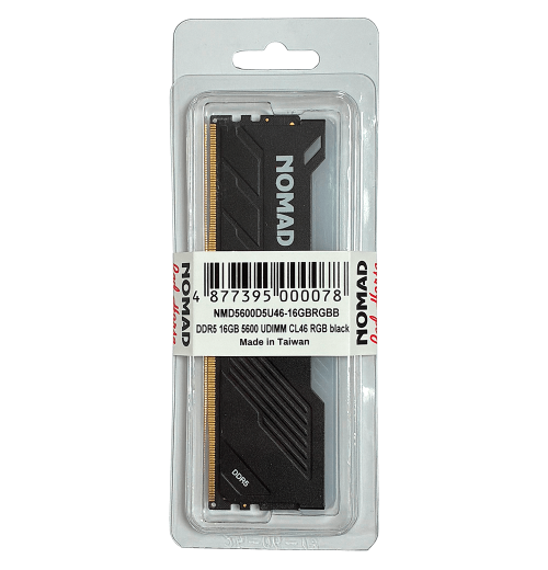 Оперативная память 16GB DDR5 5600MHz NOMAD UDIMM CL46 RGB NMD5600D5U46-16GBRGBB Black