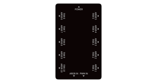 Контроллер Delta EH10 BK PRO, Управление PWM/ARGB Черный