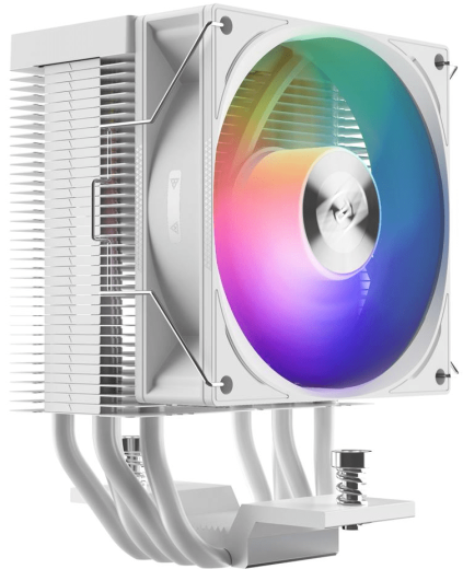 Вентилятор для процессора PCCooler R400 ARGB WH TDP 180W 4-pin 115X/1200/1700/AM4/AM5 Белый