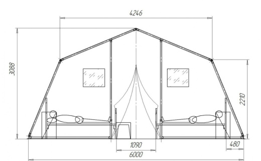 Палатка Памир 36 летняя