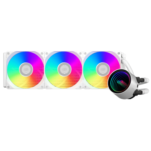 Водяное охлаждение для CPU PCCooler DA360 V2 ARGB WH TDP 300W 115X/1200/1700/1851/AM4/AM5 Белый