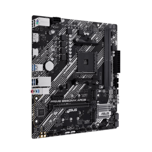 Материнская плата ASUS PRIME B550M-K ARGB AM4 2xDDR4 4xSATA3 2xM.2 1xHDMI 1xDP Type-C Коннектор mATX