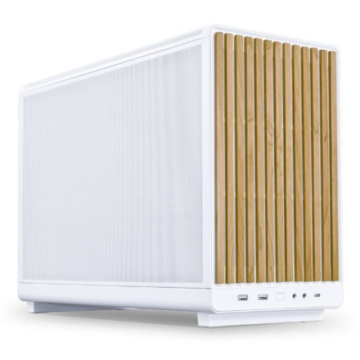 Корпус Lian Li A3-mATX W-W mATX/ITX G99.A3W-WD.00 БП ATX/SFX/SFX-L, LIAN LI Edge PSU, Белый-Дерево
