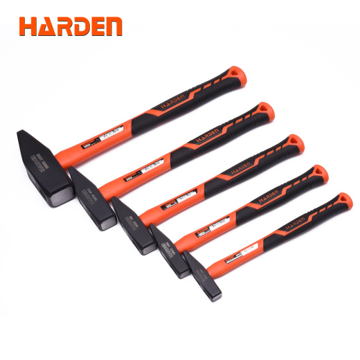 Молоток с фиберглассовой рукояткой, квадратный боек, 300 гр. Арт.590033