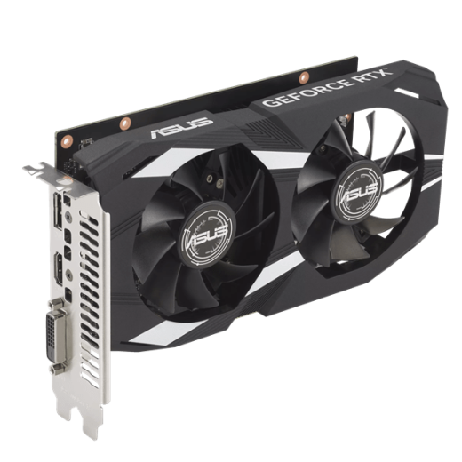 Видеокарта ASUS GeForce RTX 3050 OC GDDR6 6GB 96-bit DVI HDMI DP DUAL-RTX3050-O6G