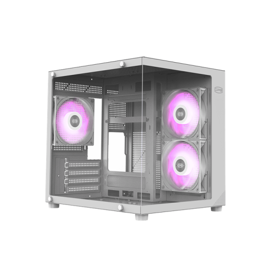 Корпус PCCooler C3T300 3AW WH M-ATX/ITX 1xUSB3.0 1xUSB2.0 1xAudioOut/Mic White