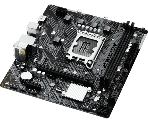 Материнская плата ASRock H610M-H2/M.2 LGA1700 2xDDR4 4xSATA 1xUM.2 2xHDMI mATX