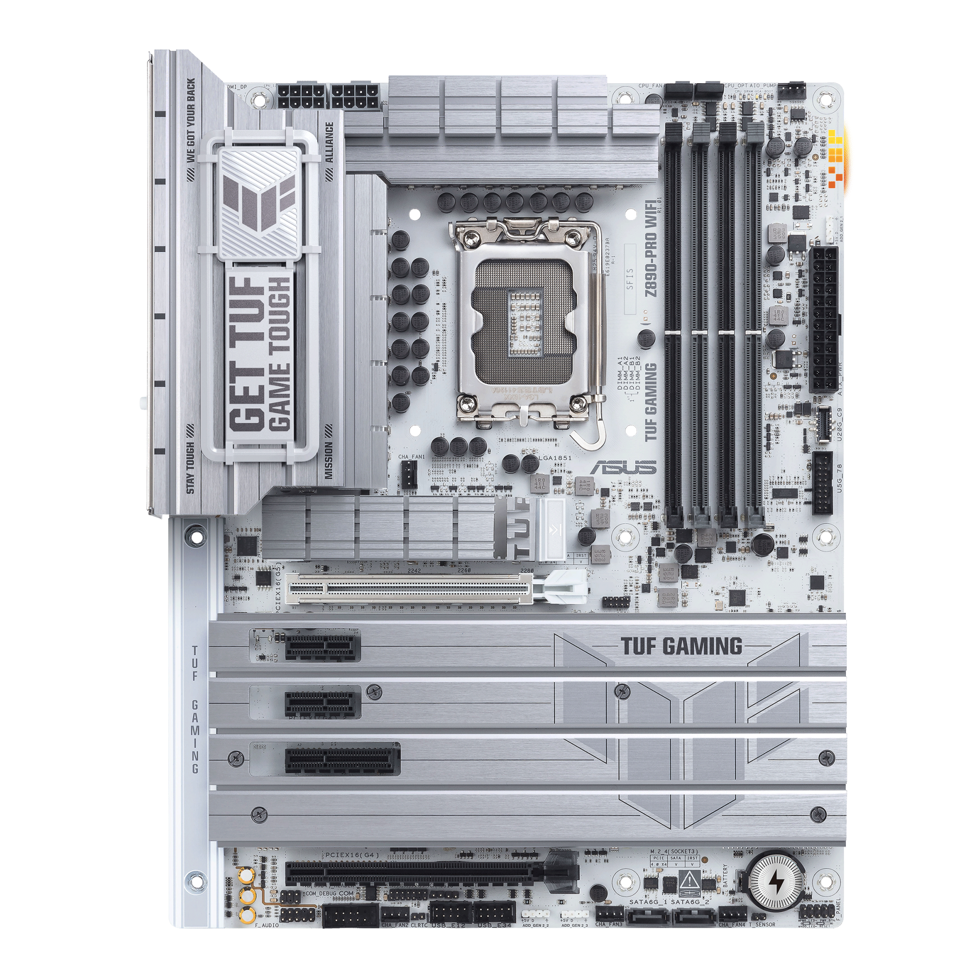 Материнская плата ASUS TUF GAMING Z890-PRO WIFI, LGA1851 Z890 4xDDR5 4xSATA3 4xM.2 HDMI DP USB-C ATX