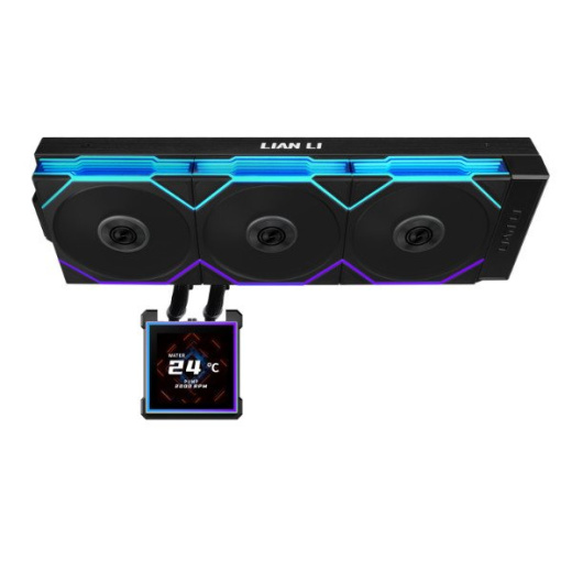 Водяное охлаждение для CPU Lian Li HydroShift II LCD-S 360TL 3x120mm Black G89.GHS2LCDS36TFB.00