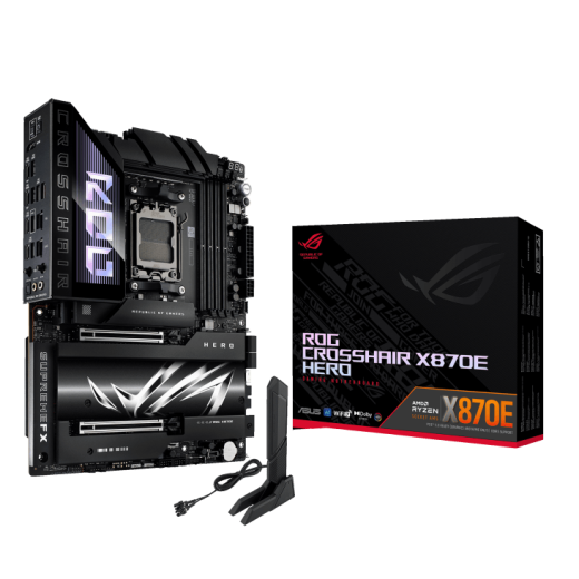 Материнская плата ASUS ROG CROSSHAIR X870E HERO AM5 4xDDR5 4xSATA Raid 4xM.2 10xUSB ATX