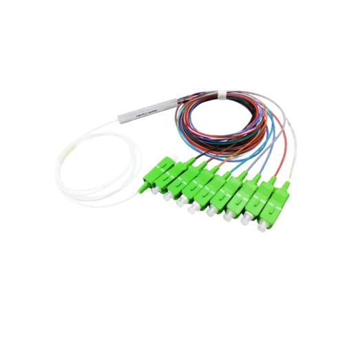 Оптический сплиттер ОК PLC 1х8,  SC/APC -1 м