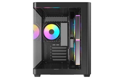 Корпус AOC CG350B 3F M-ATX/ITX 1xUSB2.0 1xUSB3.0 1xType-C 1xAudio/Mic Черный AOC-CG350-BF3V1R0W2-G