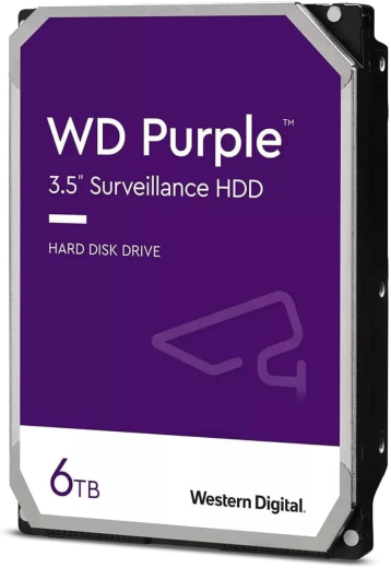 Жесткий диск для видеонаблюдения HDD  6Tb Western Digital Purple SATA 6Gb/s 256Mb 3,5" WD64PURZ