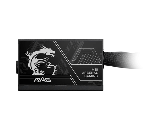 Блок питания MSI  750W, MAG A750BN PCIE5 II, Non Modular, ATX, 80+ BRONZE, >85%, Fan 120mm, Черный