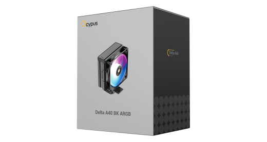 Вентилятор для процессора Ocypus Delta A40 BK ARGB TDP 220W 4-pin 1851/1700/1200/115X/AM5/AM4 Черный