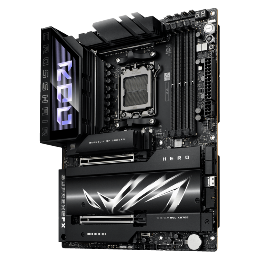 Материнская плата ASUS ROG CROSSHAIR X870E HERO AM5 4xDDR5 4xSATA Raid 4xM.2 10xUSB ATX