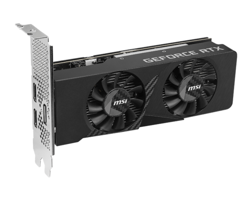 Видеокарта MSI GeForce RTX 3050 LP E 6G OC, 6G GDDR6 96-bit 2xHDMI DP