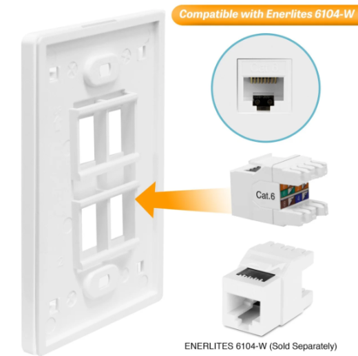 Лицевая панель телекоммуникационная под 1 модуль OK-M-1