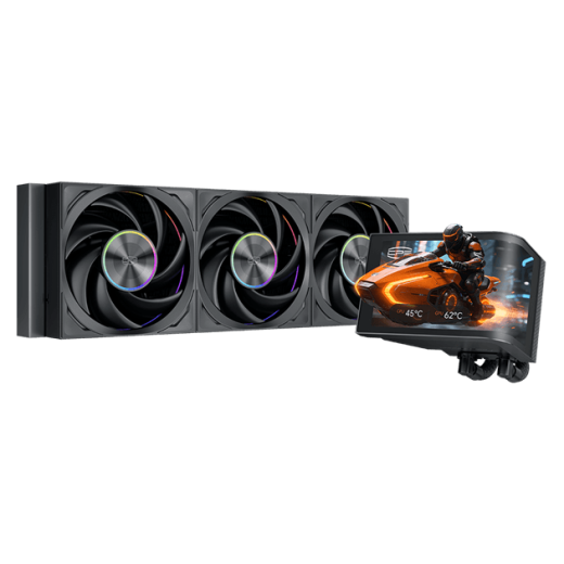 Водяное охлаждение для CPU PCCooler DV360 ARGB Display BK TDP 300W 1200/1700/1851/AM4/AM5 Черный
