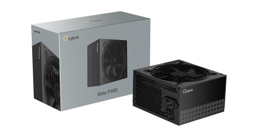Блок питания Ocypus  500W, Beta P500, Non modular, ATX, КПД 80%, Черный, Beta-P500-N1HDBK024X-EU