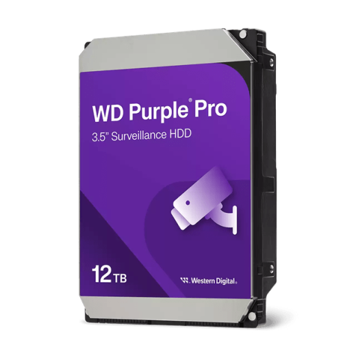 Жесткий диск для видеонаблюдения HDD 12Tb Western Digital Purple Pro SATA 6Gb/s 256Mb 3,5" WD122PURP