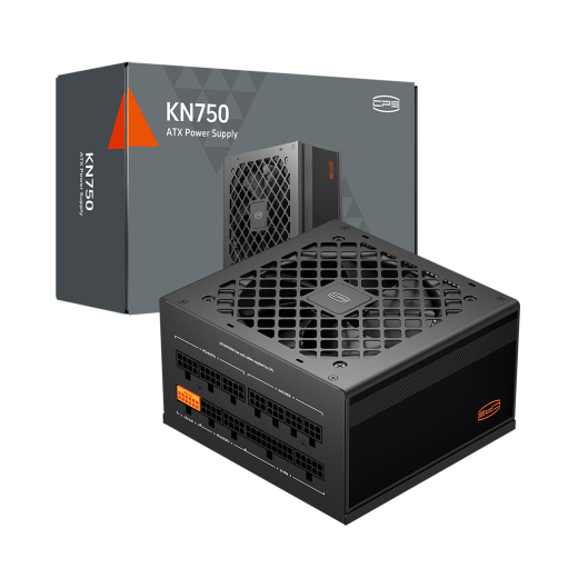 Блок питания PCCooler  750W, KN750, Full Modular, 80+ GOLD, ≥90%, Fan 120mm, Черный, P3-KN750-G1F