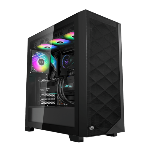 Корпус PCCooler C3D510 BK ARGB EATX/ATX/mATX/ITX USB3.0, 2xUSB2.0 Black
