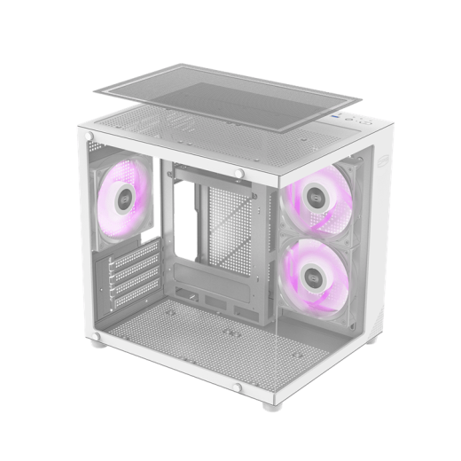 Корпус PCCooler C3T300 3AW WH M-ATX/ITX 1xUSB3.0 1xUSB2.0 1xAudioOut/Mic White