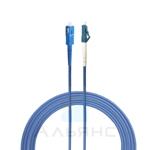 Патчкорд SC/UPC-LC/UPC Armoured SM 9/125 Simplex - 1 м