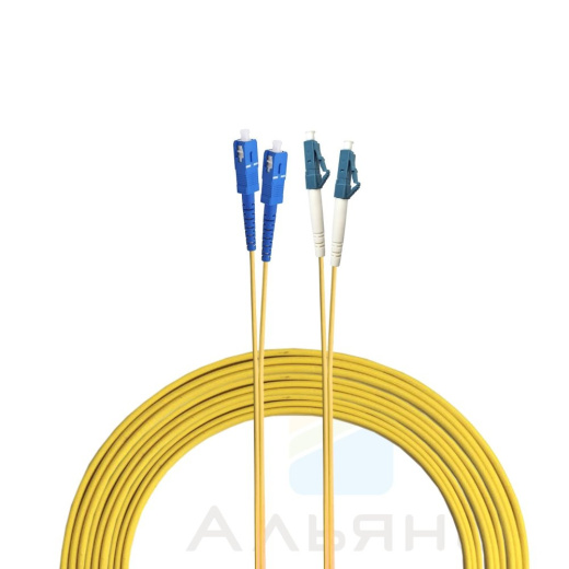 Патчкорд LC/UPC-SC/UPC   2мм SM 9/125 Duplex - 1 м
