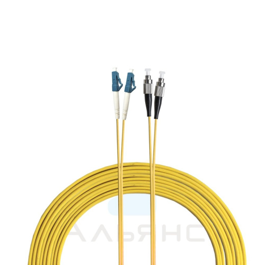 Патчкорд FC/UPC-LC/UPC   2мм SM 9/125 Duplex - 1 м