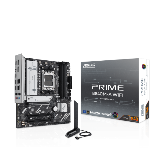 Материнская плата ASUS PRIME B840M-A WIFI AM5 4xDDR5 4xSATA 3xM.2 HDMI 2xDP mATX