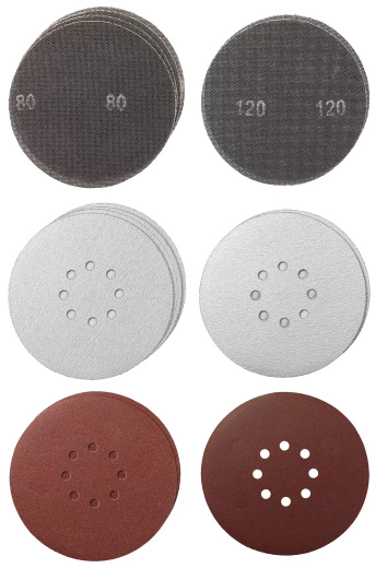 Шлифлисты в комплекте (круг) Einhell Git-Schl-Pap Set Ø225mm 15tlg. (49491066)