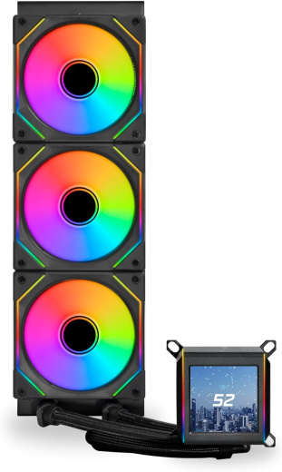 Водяное охлаждение для CPU Lian Li GA II LCD SL-INF 360 ARGB 3x120mm Black G89.GA2ALCD36INB.00