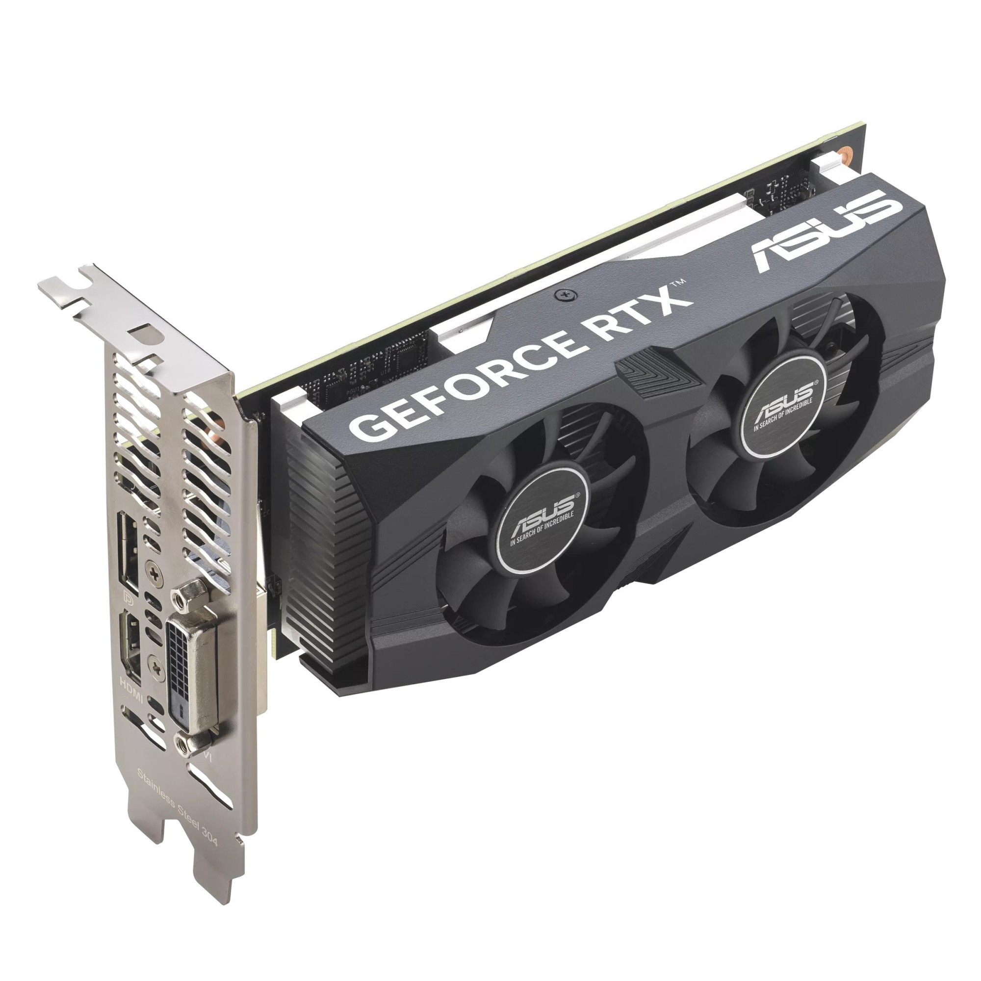 Видеокарта ASUS GeForce RTX 3050 OC GDDR6 6GB 96-bit DVI HDMI DP RTX3050-O6G-LP-BRK
