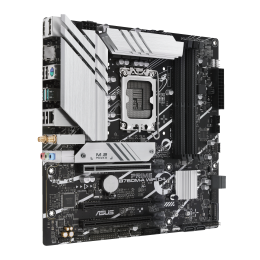 Материнская плата ASUS PRIME B760M-A WIFI D4, LGA1700 4xDDR4 4xSATA3 2xM.2 RAID 2xHDMI DP mATX