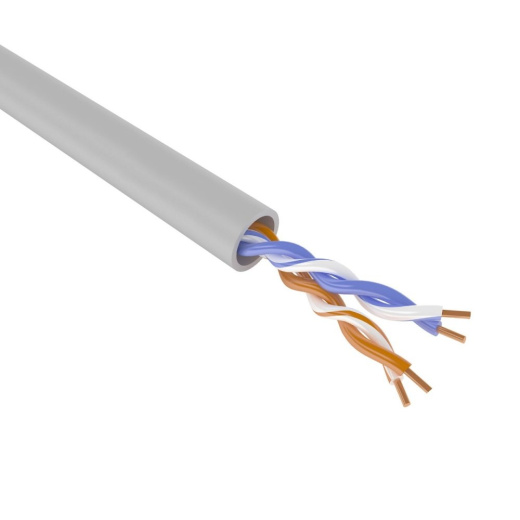 Кабель сетевой OK-WIRE UTP cat 5E 2х2х0,5 ПВХ ,ССU,500м/упак для внутр прокл