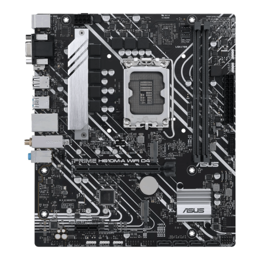 Материнская плата ASUS PRIME  H610M-A WIFI D4, LGA1700 2xDDR4 4xSATA3 2xM.2 1xD-Sub 1xHDMI 1xDP mATX
