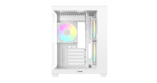 Корпус Ocypus Gamma C54 WH ARGB mATX/ITX 3xUSB Белый Gamma-C54-WHD300XX-GL