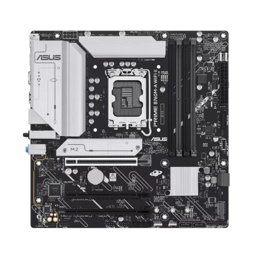 Материнская плата ASUS PRIME B760M-A WIFI II, LGA1700 4xDDR5 4xSATA3 2xM.2 RAID 1xHDMI 1xDP mATX