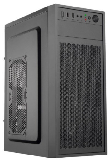 Корпус NOMAD NMD-C6013 mATX 1x3.5" 2x2.5" USB3.0х2 USB2.0х1 Черный, Без БП