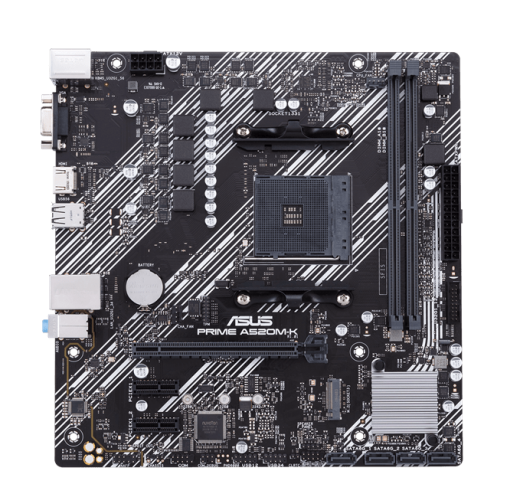 Материнская плата ASUS PRIME A520M-K AMD A520 AM4 2xDDR4 4xSATA3 RAID M.2 D-Sub HDMI mATX