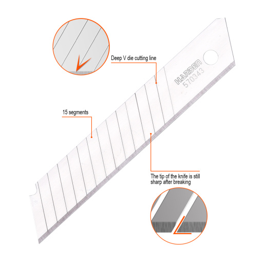 Лезвия запасные для монтажного ножа 18x100мм уп.10шт. Арт. 570343