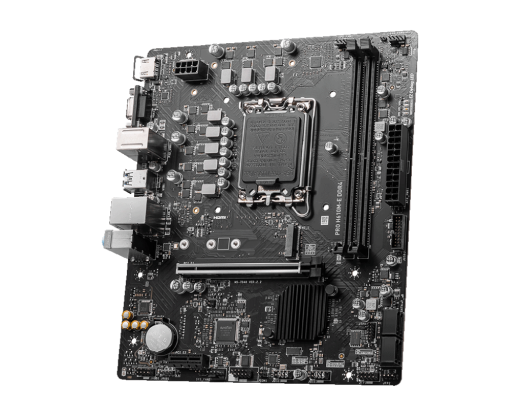 Материнская плата MSI PRO H610M-E DDR4 LGA1700 H610 2xDDR4 4xSATA3 M.2 VGA HDMI mATX