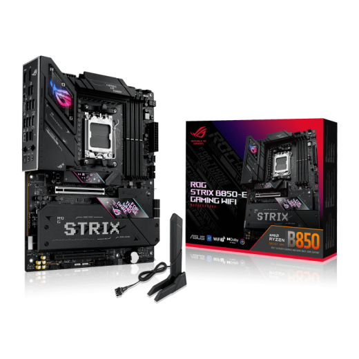 Материнская плата ASUS ROG STRIX B850-E GAMING WIFI AM5 4xDDR5 4xSATA 5xM.2 HDMI DP ATX