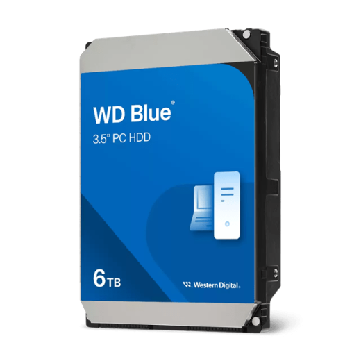 Жесткий диск HDD 6Tb Western Digital Blue SATA 6Gb/s 256Mb 5400rpm WD60EZAX